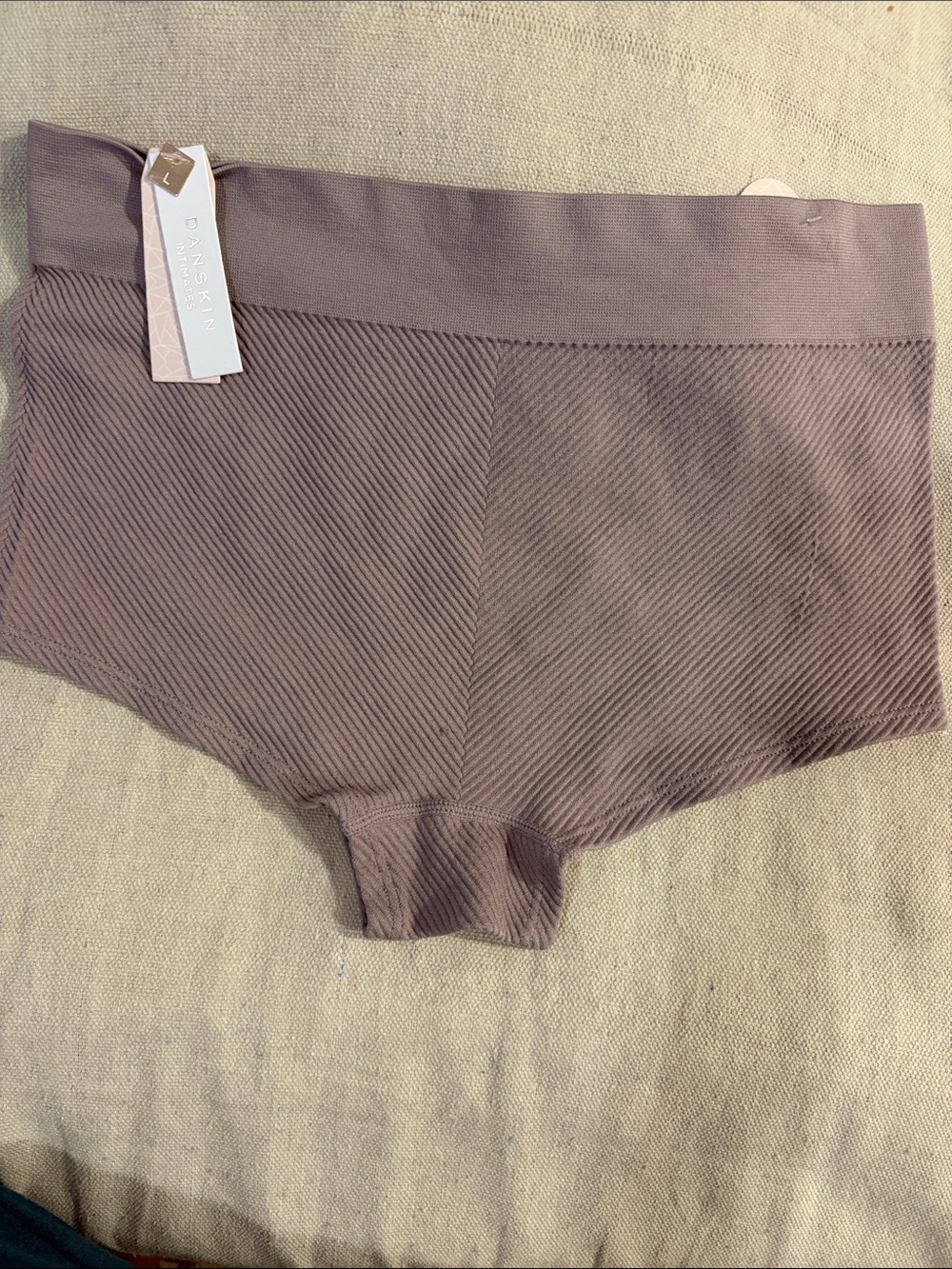 Danskin Mauve Seamless High-Waist Bike Shorts